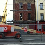 A photo submitted by reader Miriam Dowling showing the house on Benburb Street after the fire...