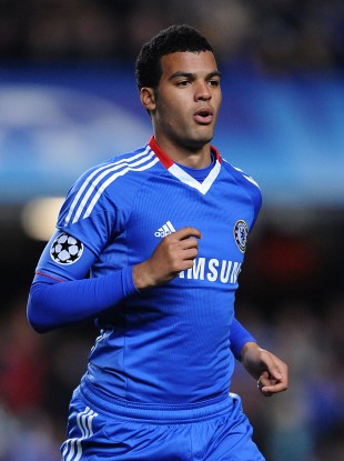 Mellis in action on his senior debut against MSK Zilina.