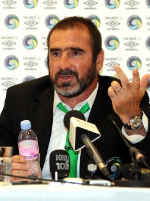 Eric Cantona: you can see it in his eyes.