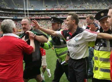 Ugly scenes at Croke Park in July 2010.