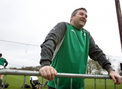 Stand-in forwards coach Anthony Foley at Carton House.