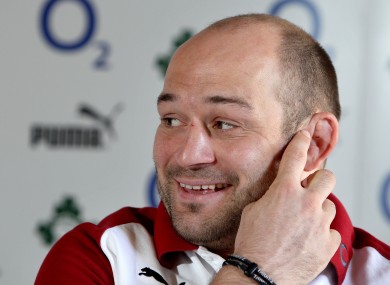Rory Best at Carton House today.