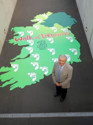 Giles at the launch of the 2012 Walk of Dreams yesterday.