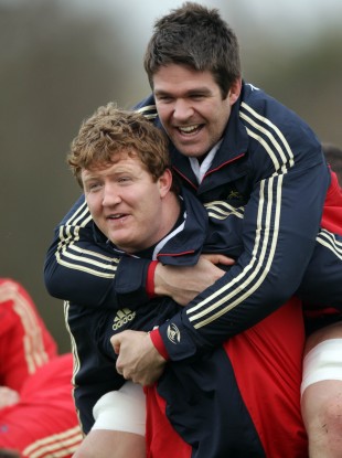 Stephen Archer gives Billy Holland a lift.
