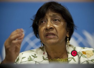 UN human rights chief Navi Pillay.
