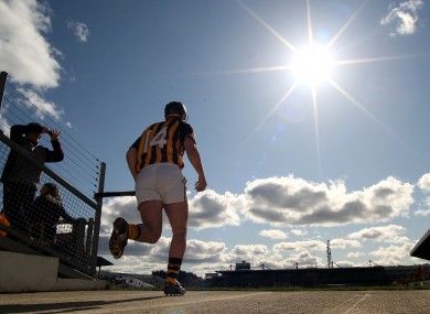 Eoin Larkin steps out into the sun.