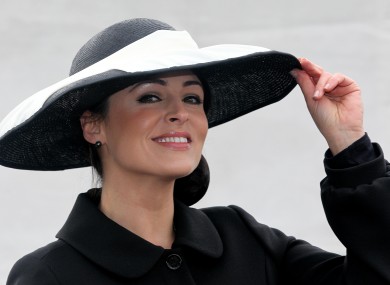 Grainne Seoige at the festival yesterday.
