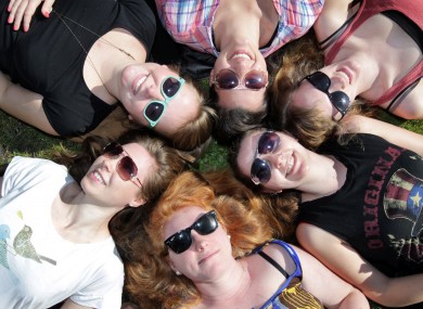 Griffith College students enjoy the sunshine in March