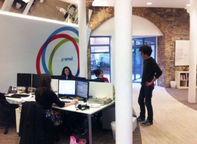 Staff at TheJournal.ie, part of the Distilled Media Group