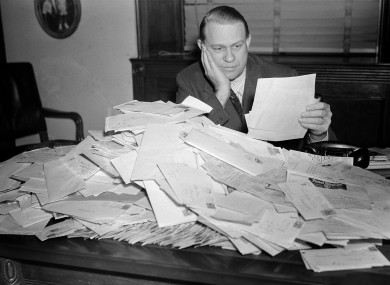 Don't let correspondence pile up. The sooner you deal with it, the better.