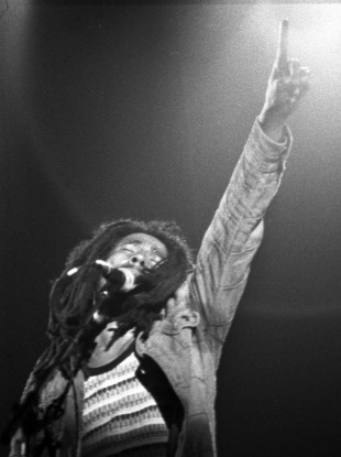 Bob Marley on stage in Paris in 1980, just two days before his Dublin concert