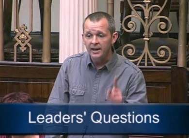 Richard Boyd-Barrett in the Dáil this morning