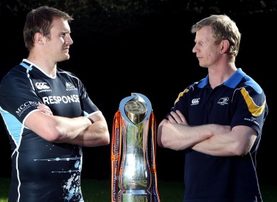 Leinster's Leo Cullen and Glasgow's Alaister Kellock.