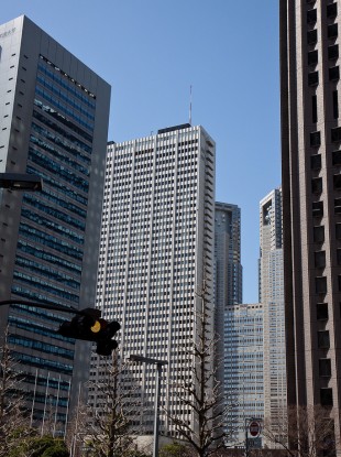 The Keio Plaza is among the skyscrapers in Shinjuku
