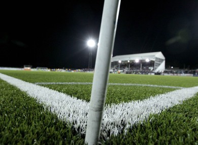The infamous artificial surface in Oriel Park.
