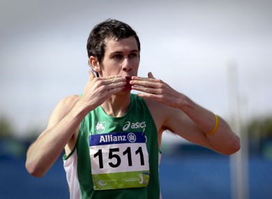 Michael McKillop at last year's IPC World Athletics Championships in New Zealand.