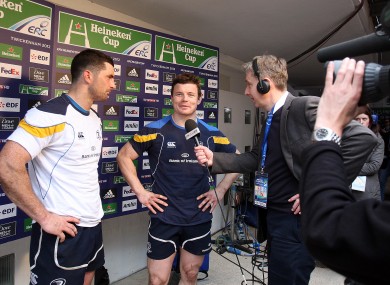 Out: Rob Kearney and Brian O'Driscoll won't feature against Glasgow tomorrow night.