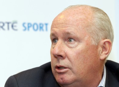 Brady at the launch of RTE's Euro 2012 coverage yesterday.