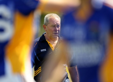 The Wicklow boss at Dr Cullen Park yesterday.