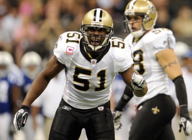 Jonathan Vilma of the New Orleans Saints.
