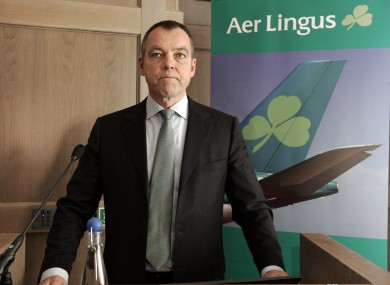 Aer Lingus CEO CHristoph Mueller: The board of Aer Lingus has told shareholders not to take any immediate action following Ryanair's €694m cash bid for the company.
