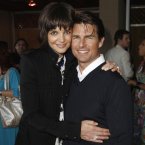 Katie Holmes and Tom Cruise at the MTV Movie Awards in June 2008 (AP Photo/Matt Sayles)