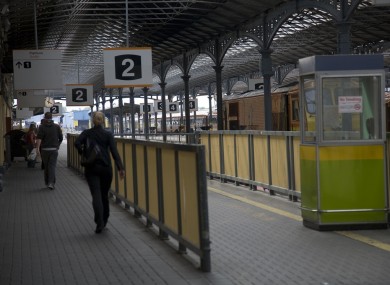 Outbound services at Dublin Heuston will be delayed this morning as a result of vandalism.