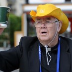 Fr James Hyland from Inchicore pictured on the opening day of the International Eucharistic Congress at the RDS, Dublin. Photo: Laura Hutton/Photocall Ireland