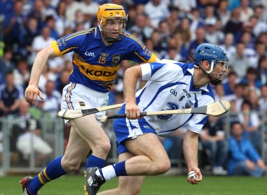 Tipperary's Lar Corbett and Waterford's Michael Walsh faced off in Páirc Uà Chaoimh last year.