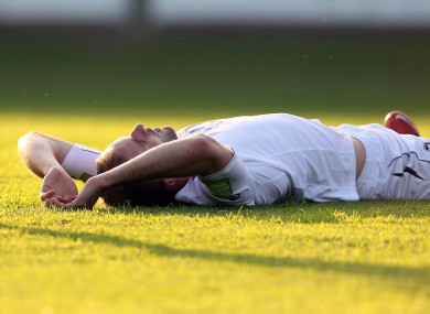 Time for a break: Alan Keane of Sligo.
