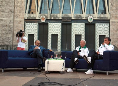 Ireland manager Giovanni Trapattoni at the ceremony.