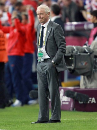 Ireland manager Giovanni Trapattoni at the end of the game.