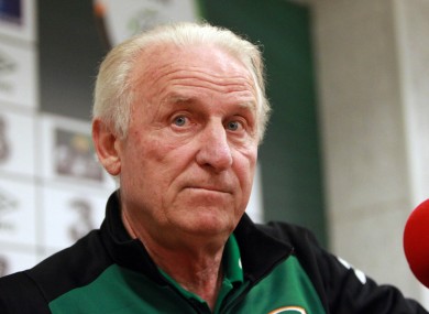 Trapattoni faced the press yesterday.