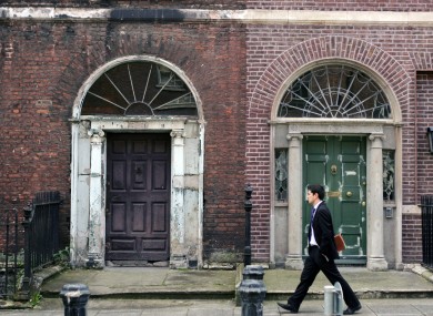Georgian houses on Henrietta Street, Dublin.
