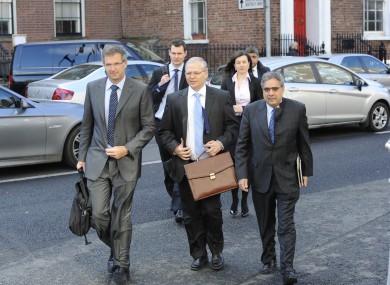 Troika officials in Dublin earlier this year