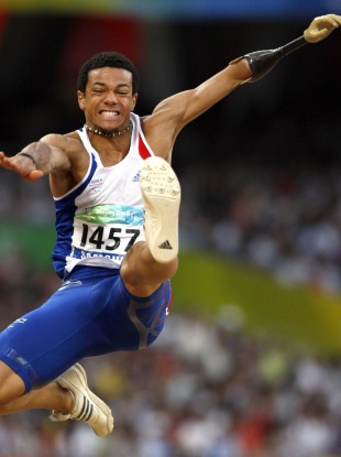France's Arnaud Assoumani in action in Beijing in 2008.