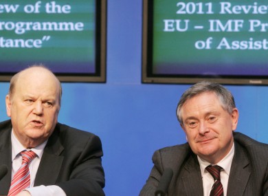 Finance Minister Michael Noonan and Public Expenditure and Reform Minister Brendan Howlin