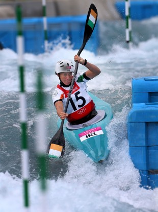 Hannah Craig in action today.