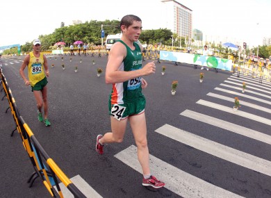 Boyce competing in China last year.