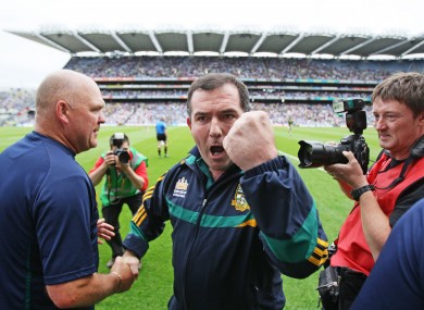Banty celebrates.