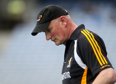 Brian Cody on the sideline during yesterday's sgock Leinster final defeat.