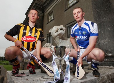 Kilkenny player and Bord Gais Energy Ambassador Cillian Buckley with Laois captain Darren King.