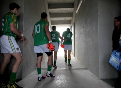 Leitrim players take the pitch last week.