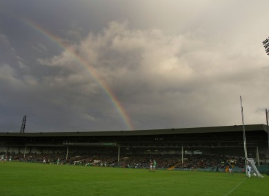 Look! A pretty rainbow.