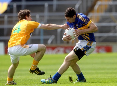 Tipperary's Philip Austin and Kevin O'Boyle of Antrim.