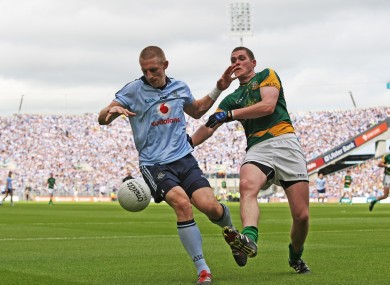 Eoghan O'Gara in action for Dublin yesterday.