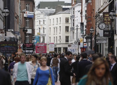 A general view of Grafton Street, Dublin