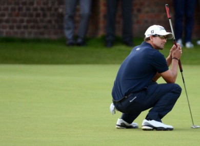 Adam Scott left a four-shot lead slip to Ernie Els last month.