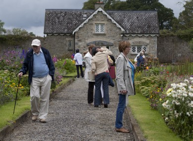Visitors on a tour of Loughton House and Gardens, the County Offaly home of Minister for Health, Dr James Reilly