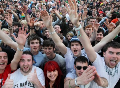 Music fans at one of the Phoenix Park concerts in July